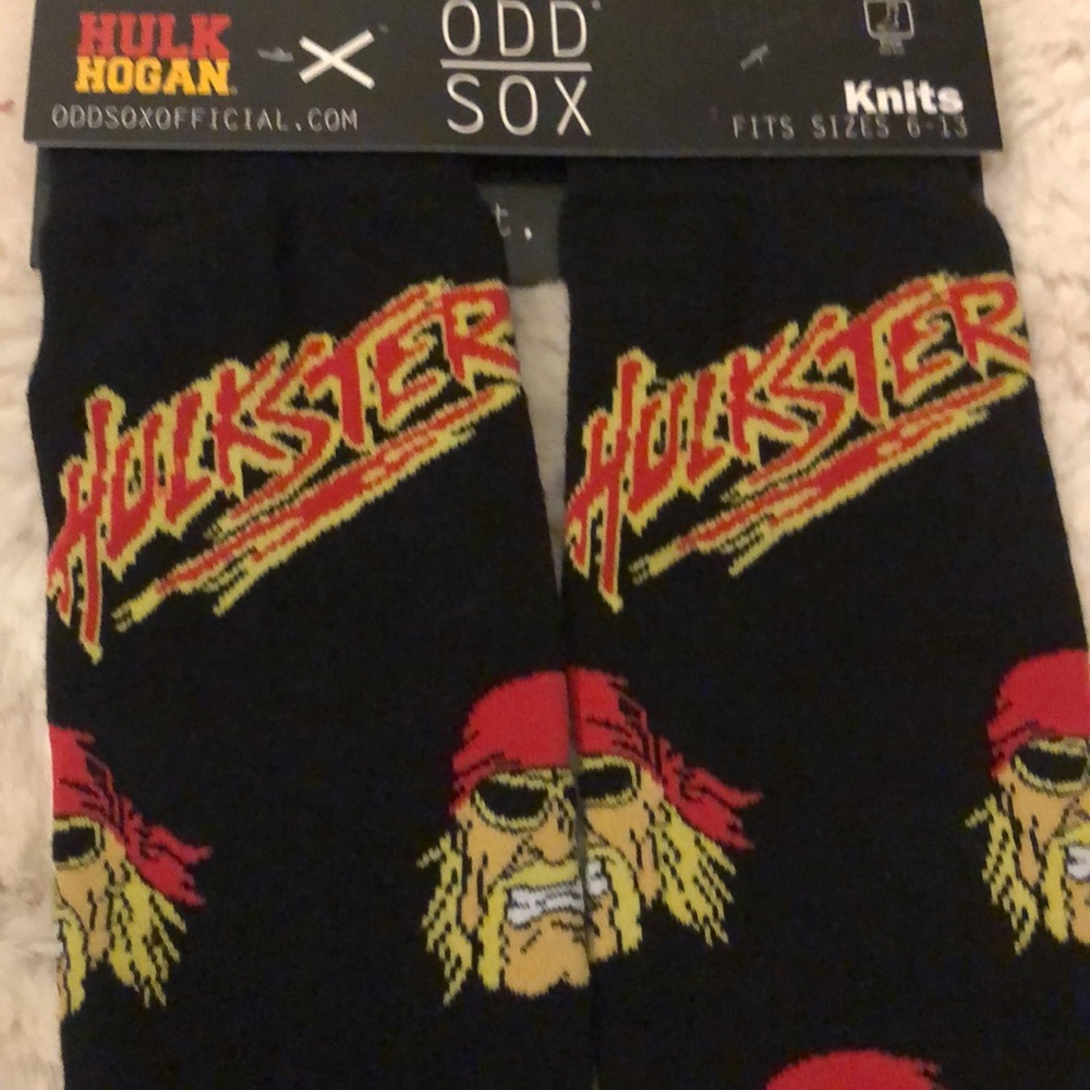 New ODD SOX Hulk Hogan Novelty Socks